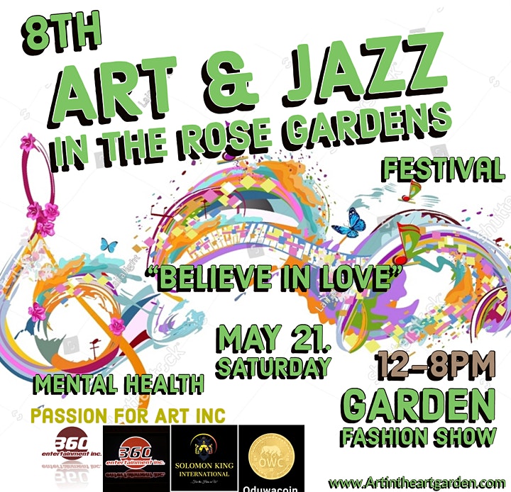 8th Art & Jazz in the Rose Gardens Festival featuring Garden Fashion Show