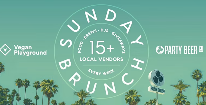 Vegan Playground LA Sunday Brunch – Party Beer Co – June 26, 2022