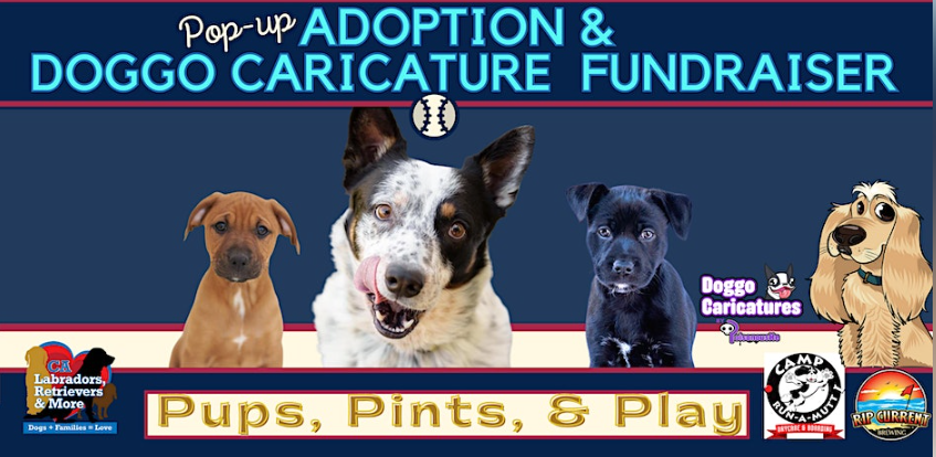 CA Labs & More Rescue: Dog Adoption and Doggo Caricature Fundraiser